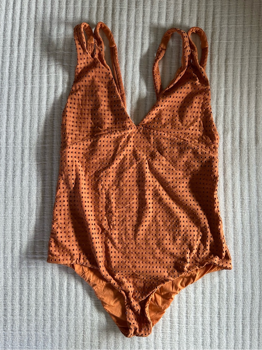 Acacia mesh swimwear Rust Orange